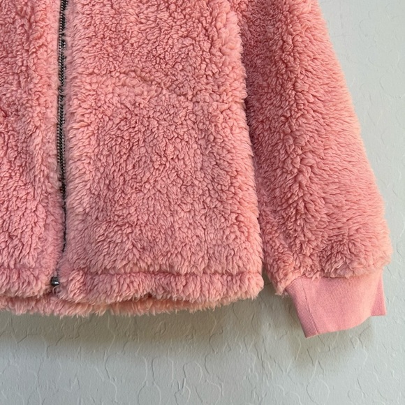 HARPER CANYON Kids Teddy Textured Hoodie In pink size 3 - Picture 4 of 9